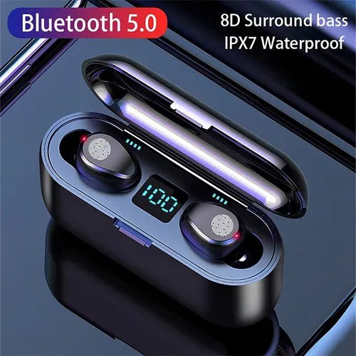Audifonos F9 5-C TWS Power Bank 2000 Mah