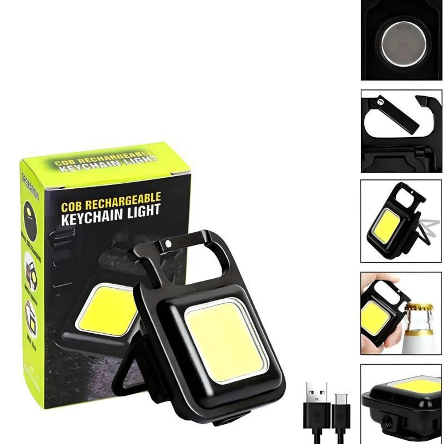 Mini Linterna Led Llavero Táctico Multifuncional