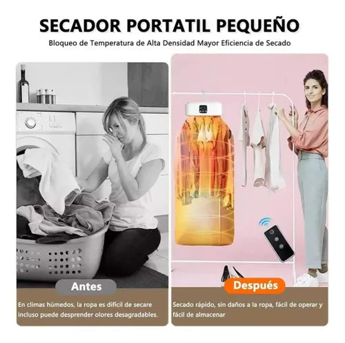Secador De Ropa Portatil de Bajo Consumo (600W)