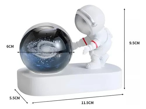 Lámpara Astronauta con Esfera 3D