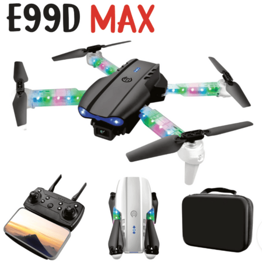 DRON E99D MAX LED MULTICOLOR 2024 CAMARA DUAL FHD WIFI FPV 360