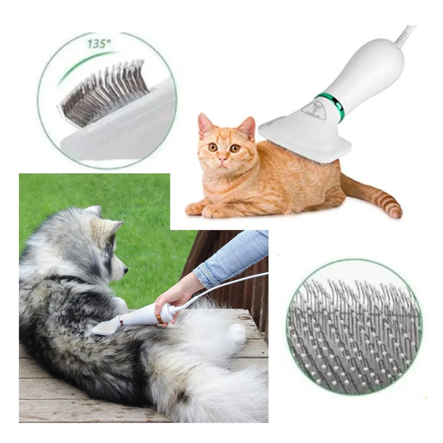 Cepillo Secador para Mascota