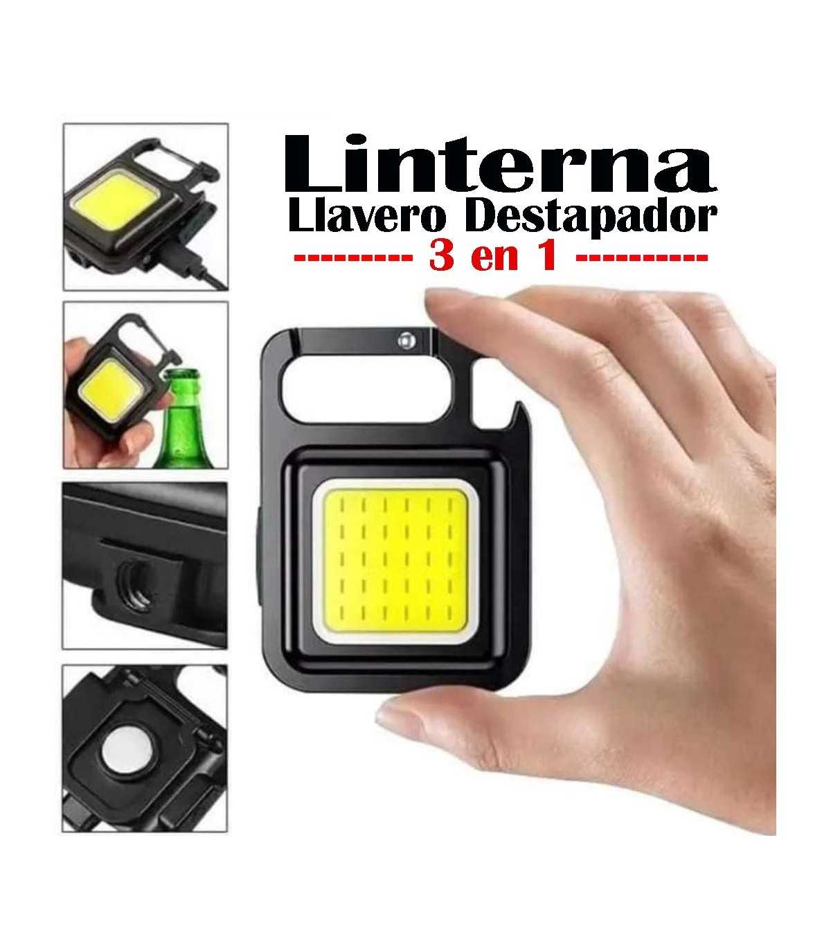 Mini Linterna Led Llavero Táctico Multifuncional